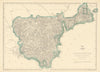 DEVONSHIRE SOUTH. Dartmoor Torquay Salcombe. Exclave/enclave. WELLER 1863 map