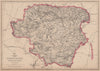 HAMPSHIRE NORTH. Winchester Basingstoke. Exclave. Railways. WELLER 1863 map