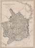 RIVER WYE VALLEY & MONMOUTHSHIRE. Antique county map. Railways. WELLER 1863