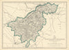 NORTHAMPTONSHIRE NORTH. Rockingham Forest. Railways. DOWER. Dispatch 1863 map