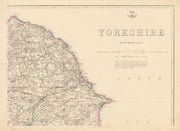 YORKSHIRE NORTH EAST COAST. Bridlington Whitby Scarborough. WELLER 1863 map