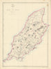 'The Isle of Man' showing Sheadings. WELLER 1863 old antique map plan chart