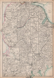 GREAT WESTERN RAILWAY 3. Bristol to Exeter, Plymouth & Yeovil. WELLER 1864 map