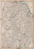 GREAT WESTERN RAILWAY 3. Bristol to Exeter, Plymouth & Yeovil. WELLER 1863 map