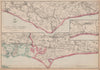 THE SOUTH COAST RAILWAY. Portsmouth to Brighton & Hastings. WELLER 1863 map