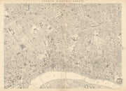 CASSELLS LONDON Central. Bloomsbury Covent Garden City Holborn. WELLER 1863 map