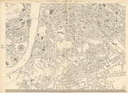 'CASSELLS LONDON S. Southwark Bermondsey Lambeth Westminster. WELLER 1863 map