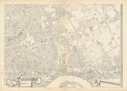 'CASSELLS LONDON E Limehouse Stepney Whitechapel Bethnal Green. WELLER 1863 map