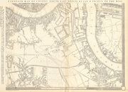 'CASSELLS LONDON SE. Rotherhithe Bermondsey Deptford Peckham. WELLER 1863 map