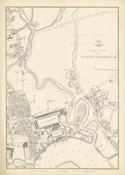 E LONDON. Bromley-by-Bow Blackwall Poplar Canning Town Plaistow.WELLER 1863 map