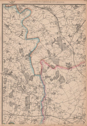 COLNE VALLEY Uxbridge Rickmansworth Watford Amersham Chalfonts. WELLER 1863 map