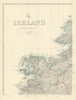 IRELAND NORTH WEST Mayo Sligo Donegal Connacht. WELLER. Dispatch atlas 1863 map