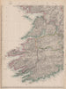 IRELAND SOUTH WEST. Munster Clare Limerick Kerry Cork. Railways.WELLER 1863 map