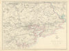 CORK ENVIRONS. Queenstown Youghal Mallow Lismore Fermoy Ireland.WELLER 1863 map