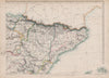 SPAIN NE. Catalonia Aragon Navarre. Barcelona-Zaragoza railway. WELLER 1863 map