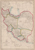 PERSIA. Provinces. Iran. Includes Azerbaijan Kerman Laristan. WELLER 1863 map