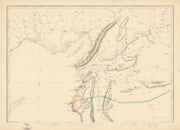 ALEPPO PROVINCE Syria Turkey Gulf of Iskenderun Antioch/Antakya.WELLER 1863 map