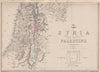 SYRIA/PALESTINE. Holy Land Israel. Scriptural & Classical names.WELLER 1863 map