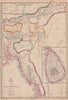 BRITISH INDIA 'Eastern Provinces'. Ceylon Burmah Tipperah. WELLER 1863 old map