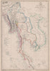 INDOCHINA. 'Burmah, Siam, Anam &c.' Singapore Penang Malacca. WELLER 1863 map