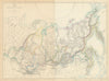 SIBERIA. 'Russia In Asia'. Shows Okrugs Oblasts Krais Republics. LOWRY 1863 map