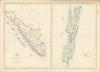 SUMATRA & JAVA. Dutch East Indies. Singapore. Indonesia. WELLER 1863 old map