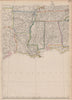 USA DEEP SOUTH. Louisiana Alabama Mississippi Tennessee AR. ETTLING 1863 map