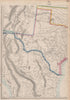 USA SOUTH. Texas New Mexico. Gadsden purchase shown as Arizona.ETTLING 1863 map