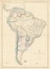 'South America'. La Plata Bolivia w/ littoral New Granada. ETTLING 1863 map