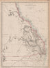 'COLONY OF QUEENSLAND (AUSTRALIA)'. Current & 1850 NSW border. WELLER 1863 map