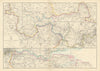'THE RIVER THAMES FROM ITS SOURCE TO THE SEA'. Thames Valley. WELLER c1863 map