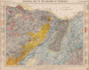 Geological map of the Environs of Edinburgh. Scotland. LETTS 1889 old