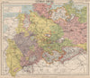 GERMAN EMPIRE. Prussian Provinces. Lighthouses. British consuls. LETTS 1889 map