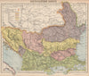 BALKANS. Wallachia Moldavia Eastern Roumelia N Greece. Railways. LETTS 1889 map