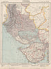 NW INDIA & S PAKISTAN. Sindh Gujarat Karachi Hyderabad. Railways. LETTS 1889 map