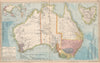AUSTRALIA. White=unexplored. Violet & green=best sheep country. LETTS 1889 map