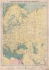 Eastern Europe sea chart Ports Lighthouses mail route Black Sea Baltic 1918 map