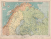 Scandinavia Russia sea chart. Ports lighthouses. Arctic Ocean Bothnia 1918 map