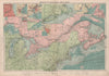 US Canada Atlantic & Great Lakes ports sea chart. Lighthouses &c LARGE 1918 map