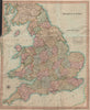 Antique map of England & Wales by Henry Teesdale 1831 old chart