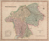 Antique county map of Westmorland by Henry Teesdale 1831 old chart