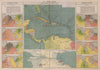PANAMA CANAL approaches. Isochronic charts before/after opening. Colon 1916 map