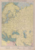 Eastern Europe sea chart Ports Lighthouses mail route Black Sea Baltic 1916 map