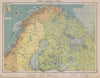 Scandinavia Russia sea chart. Ports lighthouses. Arctic Ocean Bothnia 1916 map