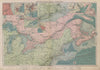 US Canada Atlantic & Great Lakes ports sea chart. Lighthouses &c LARGE 1916 map