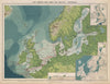 North Sea & Baltic. Cables & Wireless Stations Land visibility Section 1916 map