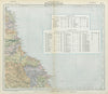 NORTH YORKSHIRE, DURHAM & NORTHUMBERLAND COAST WATERSHEDS. LETTS 1883 old map