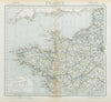 NW FRANCE. Britanny Normandy Loire. Lighthouses British Consuls. LETTS 1883 map