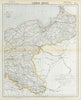 EAST GERMAN EMPIRE. Prussia Poland Posen Silesia Pomerania. LETTS 1883 old map