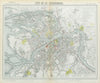 SAINT PETERSBURG antique town city map plan. Tramways. LETTS 1883 old